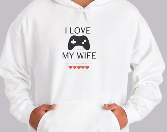 Sweat à capuche Gamer unisexe confortable pour femme | Sweat-shirt fabriqué de manière éthique | Cadeau de jeu pour elle | Sweat-shirt chaud en coton mélangé