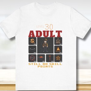 Gaming Level Up Jersey Tee: Graphic Gamer Shirt