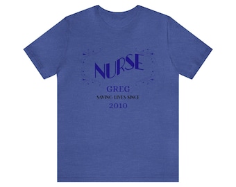 Quand le confort rencontre le style : t-shirt d'infirmière personnalisable unisexe - Parfait pour les activités sportives et les loisirs