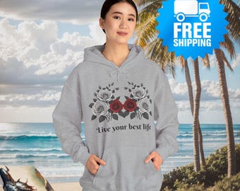 Vintage Roses Hoodie – Aesthetic Floral Print Sweatshirt