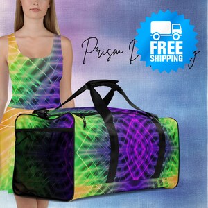 Lightweight Duffle Bag | Unisex Travel Bag, Colorful & Functional for Weekend Getaways, Gym or Daily Use