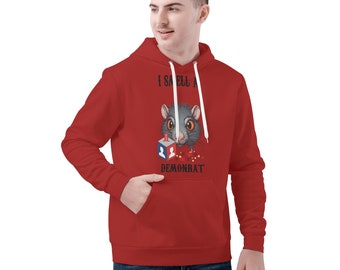 Stand Out in Style with Our Custom Demonrat All Over Print Hoodie!