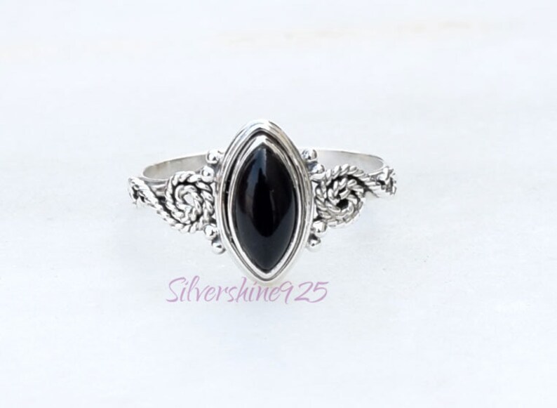 Black Onyx Ring Black Stone Ring 925 Sterling Silver Ring Etsy Black Onyx Ring Black Stone Ring 925 Sterling Silver Ring Etsy