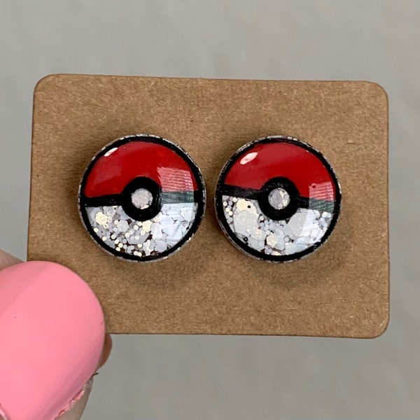 Anime Ball Stud Earrings