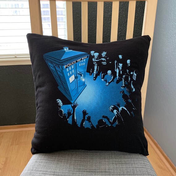 Doctor Who Villains Tardis Throw Pillow Cushion Cover Etsy