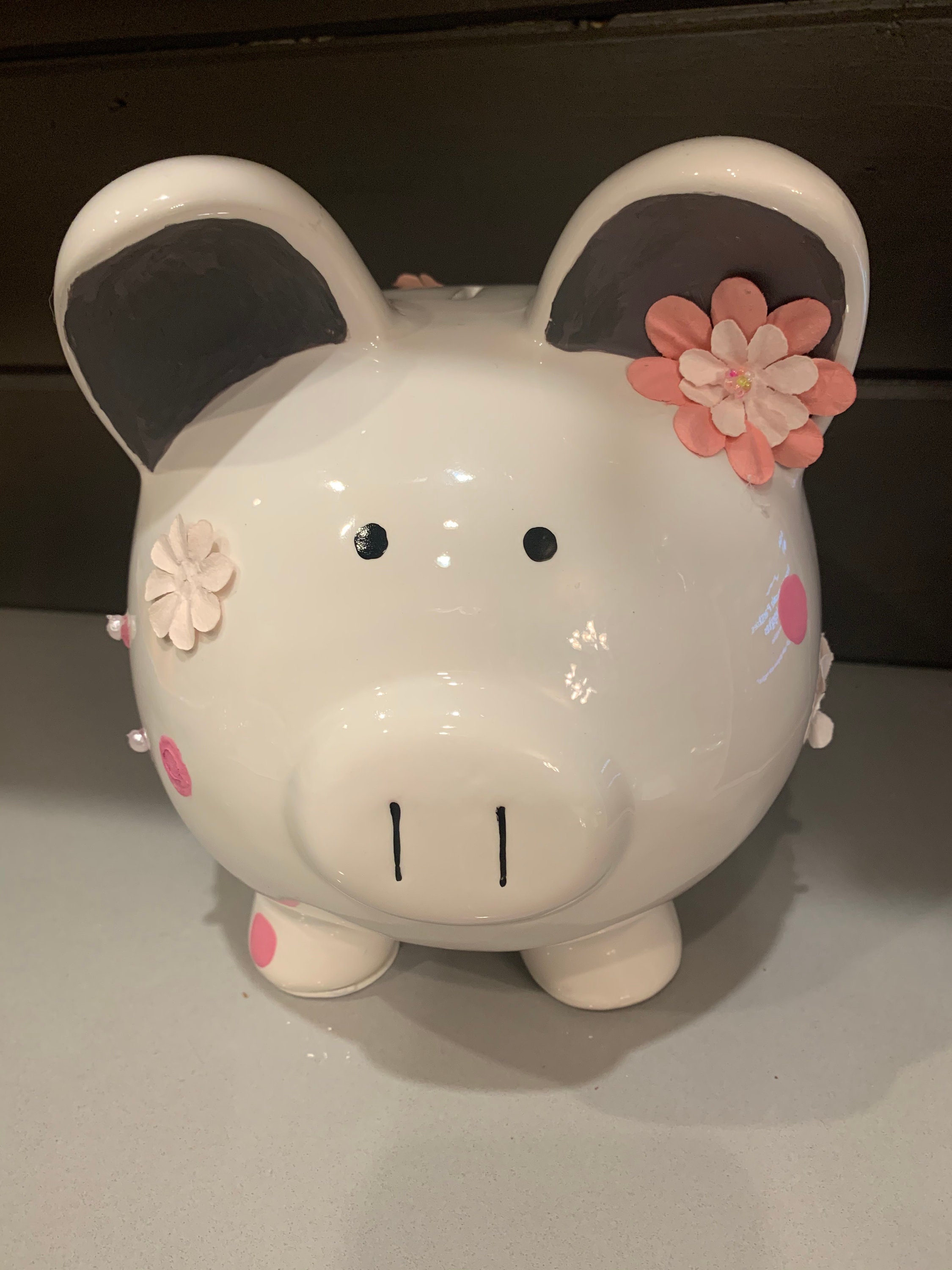 Small ceramic piggy bank Etsy