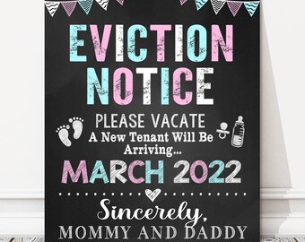 baby eviction notice etsy
