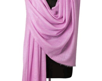 Livraison gratuite - écharpe de luxe en pashmina fait main en cachemire rose blush-écharpe de mariée en pashmina-écharpe oversize-cadeau de demoiselle d'honneur