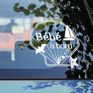 Baby on Board Meeresmotiv Autoaufkleber, Baby Autoaufkleber, Kinder Autoaufkleber, Baby an Bord, Autoaufkleber