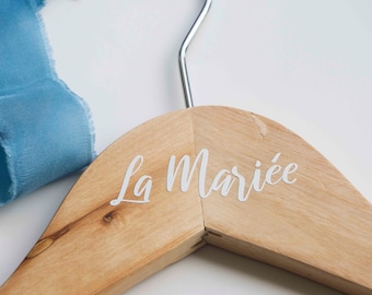 Sticker hanger wedding bride and her bridesmaids