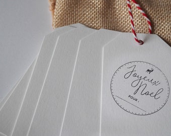 Christmas wooden stamp and labels kit