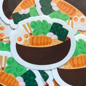 Waterproof Glossy Ramen Bowl Sticker