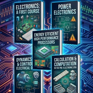 Può includere: Un pacchetto di 5 e-book di elettrotecnica ed elettronica di potenza contenente i titoli Electronics: A First Course, Power Electronics, Energy Efficient High Performance Processors, Dynamics & Control Electrical e Calculation & Computation.