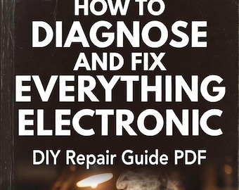 DIY Electronics Repair Guide PDF Troubleshooting Manual Circuit Diagnostics eBook Instant Download