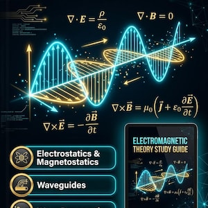 Electromagnetic Theory PDF Maxwell Equations  Ebook Physics and Electrical Engineering Guide PDF instant Download