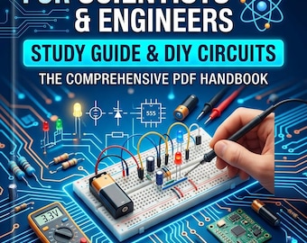 Basisprincipes van elektronica voor wetenschappers en ingenieurs: doe-het-zelf-circuits (PDF-studiegids, direct te downloaden).