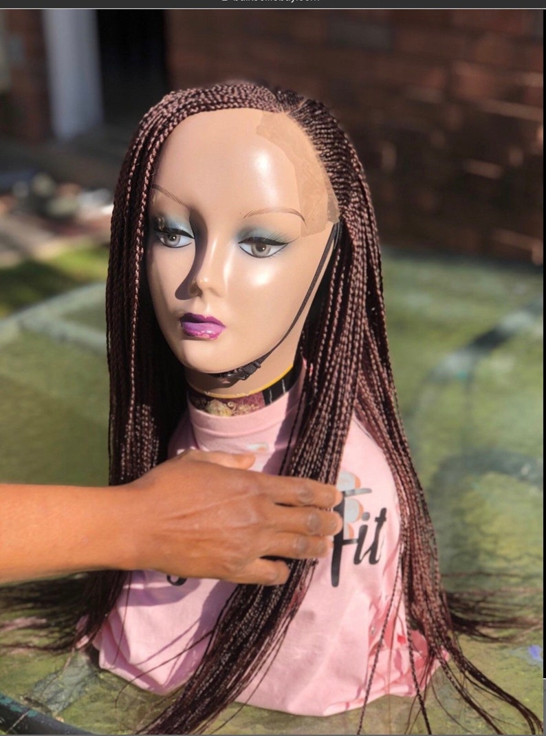 Braided Wig .two Steps Cornrow Wig.neatly and Tightly Done. Etsy