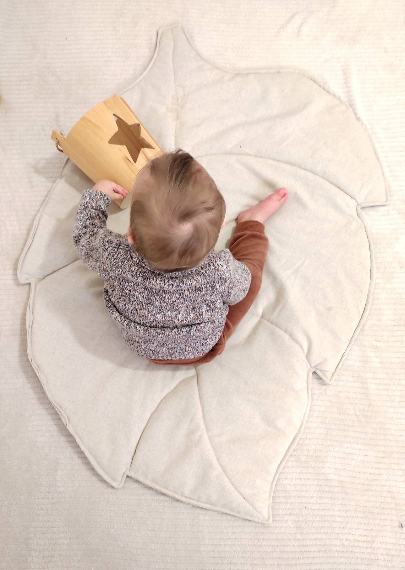 Tapis en Forme de Feuille - Décoration Chambre Où Canapé Ambiance Naturel et Cocooning