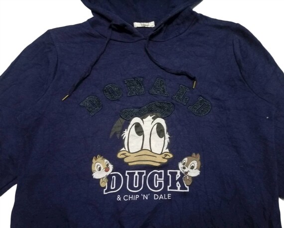 Rare Vintage Disney Hoodie Chip and dale Sweatshirt Cartoon Sweatshirt XXS Size Disney Tag