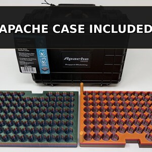 Apache 1800 Case with 170 Vial Custom Insert Organizer – Heavy-Duty Waterproof Storage