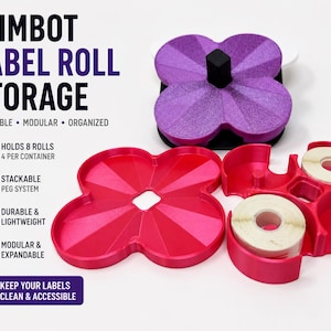 NIIMBOT Label Roll Storage, Stackable Modular Organizer, Holds 8 Rolls