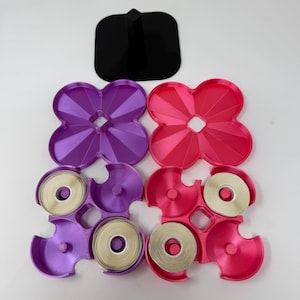 NIIMBOT Label Roll Storage – Stackable Peg System, Dual Containers (8 Rolls)