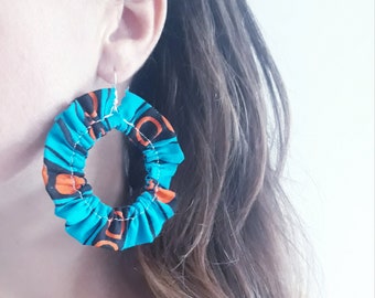 Creole earrings BO Creoles Ear jewelry Bijou BO wax Earrings wax