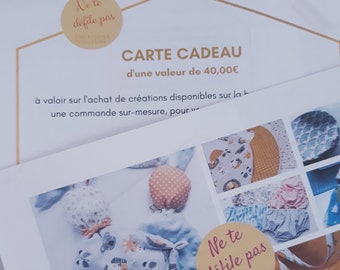 Gift card / Gift voucher / Christmas gift idea