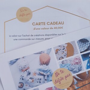 Carte cadeau / Bon cadeau / Idée cadeau de Noël