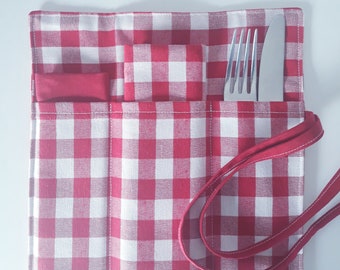 Pocket, cutlery case, table kit
