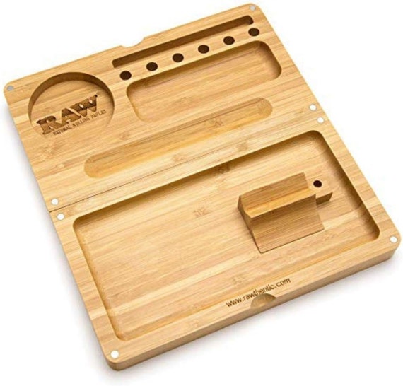 Vassoio In Legno RAW Con Becco - 28,5x18,5cm Per Rolling - Foto 8