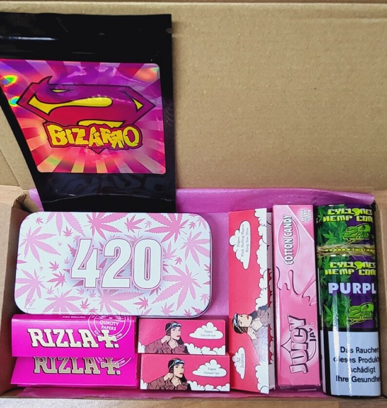 Smoking Care Packages Pink Rolling Papers Tubes Juicy Jay Etsy UK