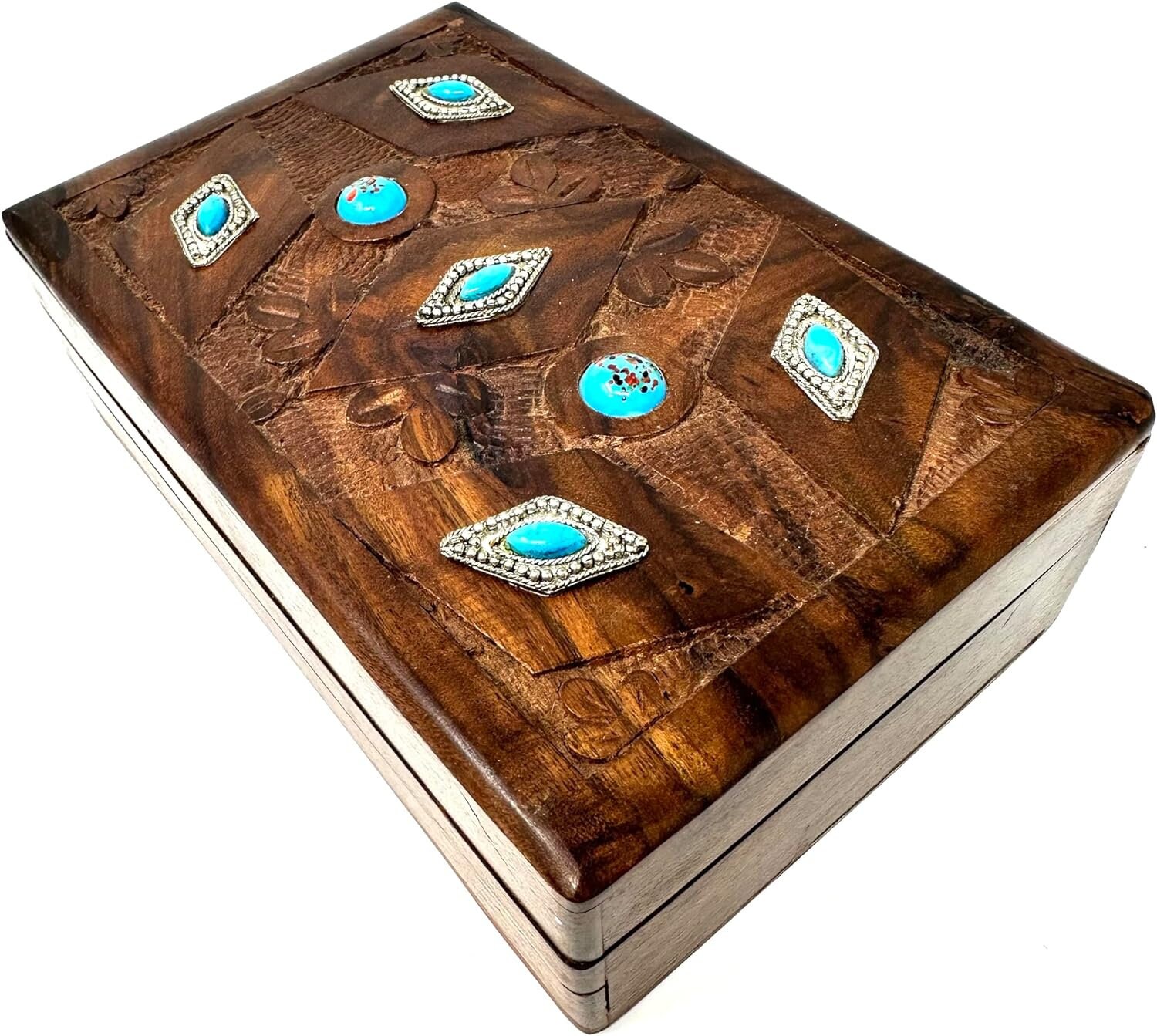 日本未入荷 kavakava box Kavatza Stone Flower Handmade Wooden Box With Secret Lock - Etsy
