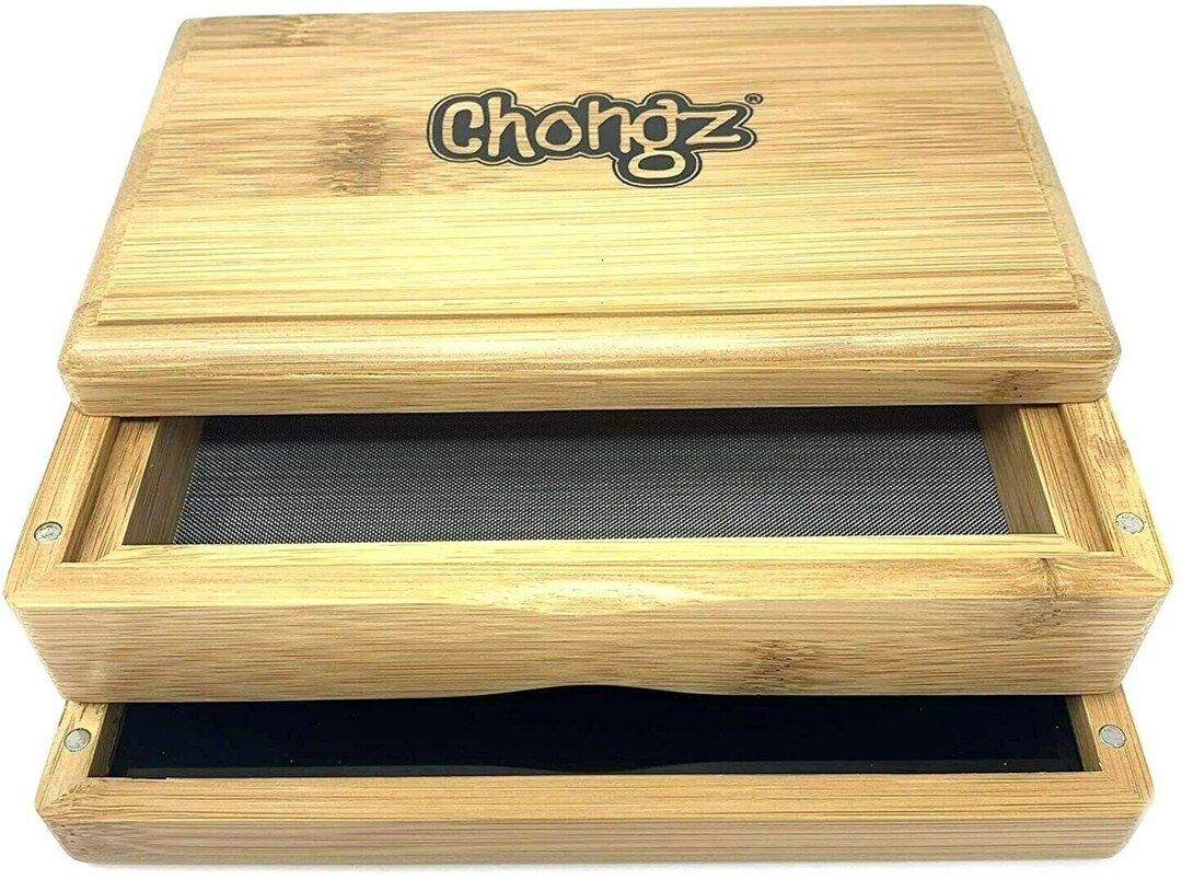 Chongz Wooden Sifter Box / Sift Stash Box Pollen Collector Etsy
