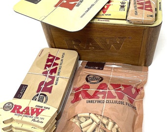 RAW Wooden Box With Slide Top - The Hempers