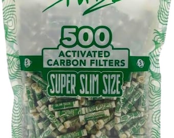 Purize Carbon Activated 500 PURIZE® Super Slim 5 mm Size, 100 o 500 pezzi