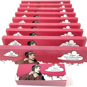 Cartine rosa kingsize slim 10 confezioni e 1 confezione di filtri