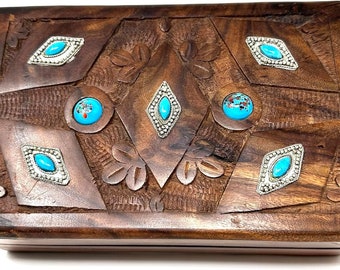 日本未入荷 kavakava box Kavatza Stone Flower Handmade Wooden Box With Secret Lock - Etsy
