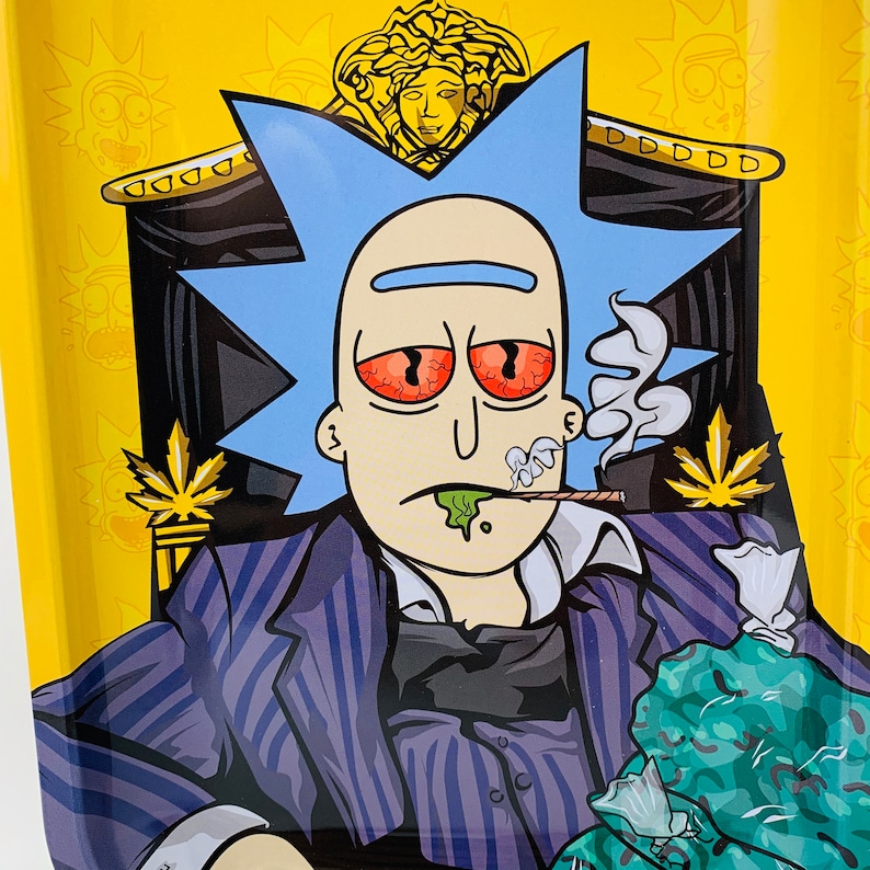 Rick and Morty Joint Morty Smoking Weed Joint Cannabis Leaf | Etsy