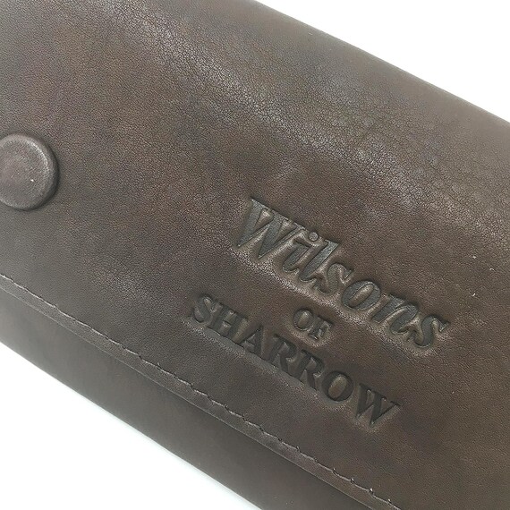 wilsons of sharrow tobacco pouch Wilsons of Sharrow - Dark Brown Leather Tobacco Pouch