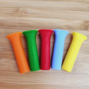 Reusable Silicone Cigarette Filter Tips Flat Head Mouthpiece 5 colours