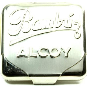 Vintage Reproduction paper holder Tin Case for mini Bambu Alcoy papers