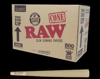 The Original RAW Classic Pre-Rolled Cones - King Size 100 pcs