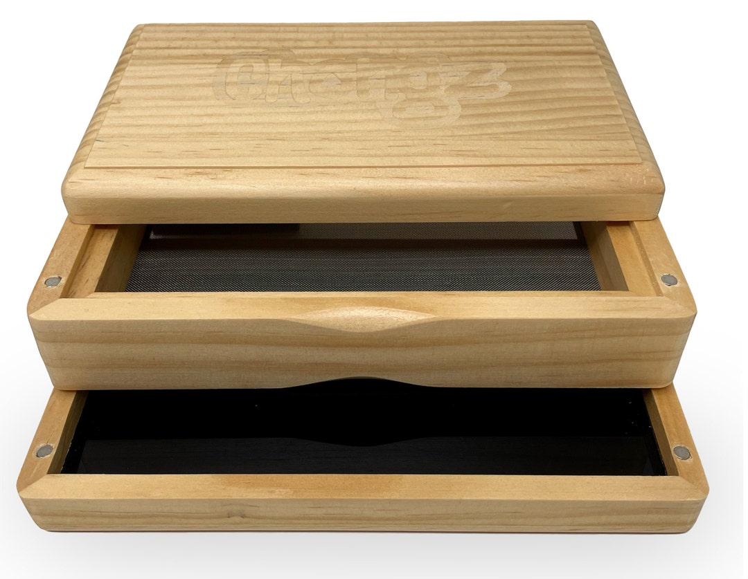 Chongz Wooden Sifter Box / Sift Box Pollen Collector Pollinator