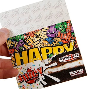 Papier aromatisé Juicy Jays Supreme King Size - Gâteau d'anniversaire