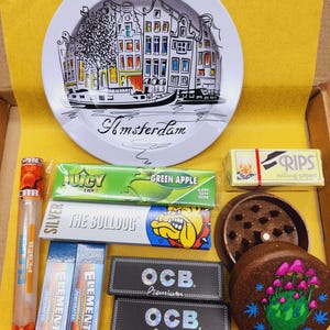 Amsterdam ashtray Pink Paper Gift Flavoured Set Pack Bundle
