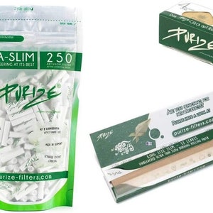 Purize® Xtra-Slim Size Activated Carbon Filter Ceramic White 250 Papers Set