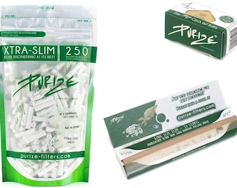 Purize® Xtra-Slim Size Activated Carbon Filter Ceramic White 250 Papers Set