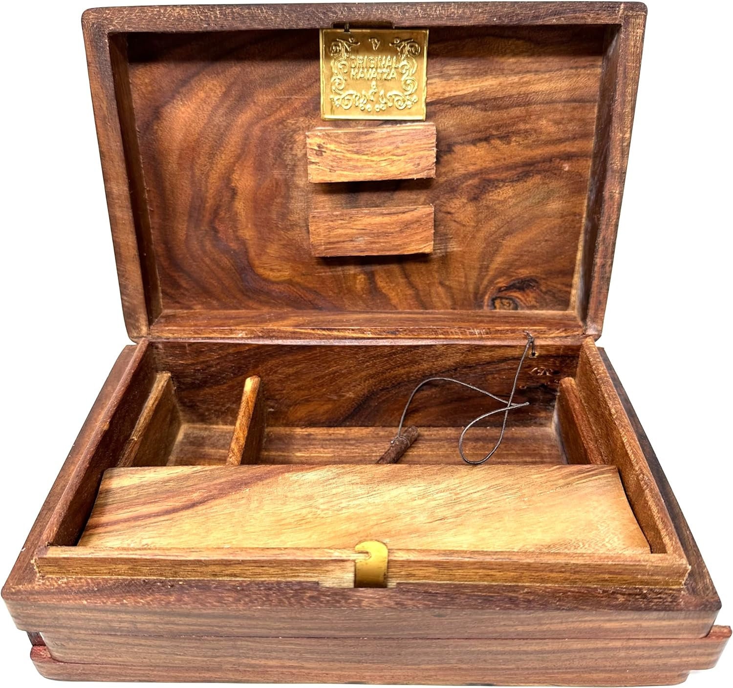 Kavatza Stone Flower Handmade Wooden Box With Secret Lock - Etsy