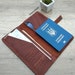 Personalized leather travel holder for document, Wallet case, Leather passport wallet, Christmas gift, Travel Organizer Passport Case 